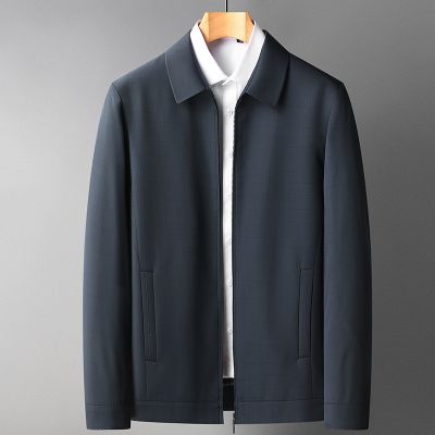 [COD] and autumn lapel jacket mens old cadre dad middle-aged elderly business casual simple crisp