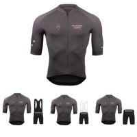 2023 Pas Short Sleeve Cycling Suit Straps Shorts Road Cycling Suit Milk Silk Comfortable High Stretch Tight