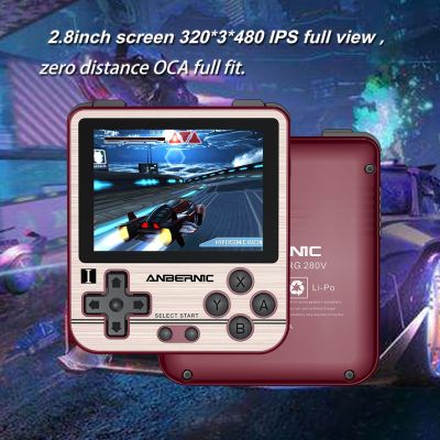【YP】 RG280V Games for Kids 16G/64G-5000 2.8Inch Handheld Game Console with Stereo
