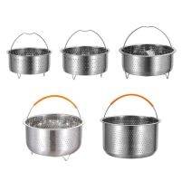 Stainless Steel Steamer Basket Instant Pot Accessories For  Instant Cooker With Silicone Handle Pressure Cooker Rice Steamer Pots Pans