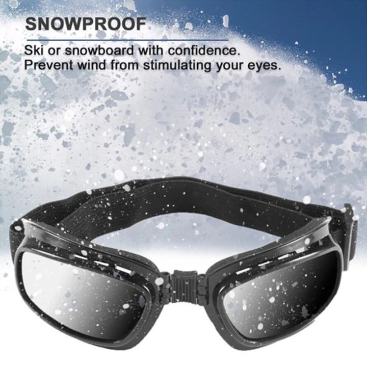 แว่นตานิรภัยพับได้แว่นตาป้องกันหมอกได้หลายแบบสำหรับขี่มอเตอร์ไซค์ทางวิบากสกีกันลมแว่นตาแข่ง