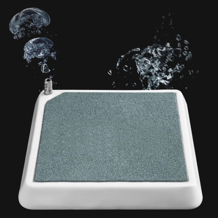 2in-air-stone-disc-bubble-aquarium-ปลาสำหรับถังปั๊มลมอุปกรณ์เสริม-square-mineral-stones-micro-bubble-diffuser