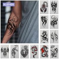 1sheet Temporary Tattoo Sticker Wolf Scorpion Dragon Body Arm Art Sticker Waterproof Stickers