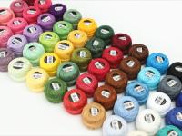 Amo Hilos 54 Colors Set Size 8 Cotton Pearl Thread For Crochet Embroidery Craft Smocking Applique 5 Grams Ball 43 Yards Long