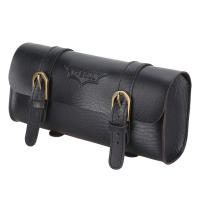 B-SOUL New Vintage Bicycle Handlebar Bag Bicycle Tail Bag PU Leather Cycling Bag Saddle Pouch Tail Pannier Riding Bike Bag