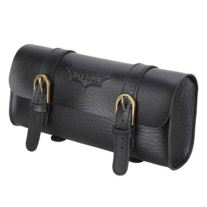 BSOUL New Vintage Bicycle Handlebar Bag Bicycle Tail Bag PU Leather