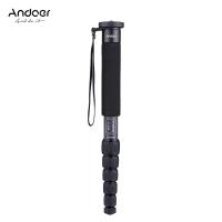 Andoer C-555 155cm/5.1ft Carbon Fiber Camera Monopod Unipod Stick 6-Section with Carry Bag Max. Load 10kg/22Lbs for Camcorder Video Stuido Photography