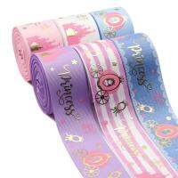 5 Yards 1.5" 38MM  Girl  Moon Printed Ribbon For Hair Bows DIY Crafts Handmade Accessories Y2021020305 Replacement Parts