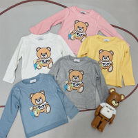 Designer nd Kids Long Sleeve Tshirts for Teen Girls Boys Luxury Clothes Cartoon Graphic Tees Boutique Cotton Tops Clothing