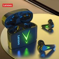 Lenovo LP6หูฟังบลูทูธไร้สายหูฟังเล่นเกมใหม่มีระบบลดเสียงรบกวนชุดหูฟังโหมดคู่สำหรับเล่นเกมอีสปอร์ต