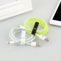 1.4M Warna Kabel Telepon Tali Kabel Pelindung Anti-Break Musim Semi Perlindungan Tali Gelendong Winder untuk USB Pengisian Kabel Earphone Data