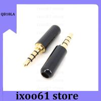 ixoo61 store 1/2/5pcs 3.5mm Audio Male Connector 4 Pole 3.5 Jack Adapter Headphone Plug Earphone Repair Cable Solder Wire DIY AUX