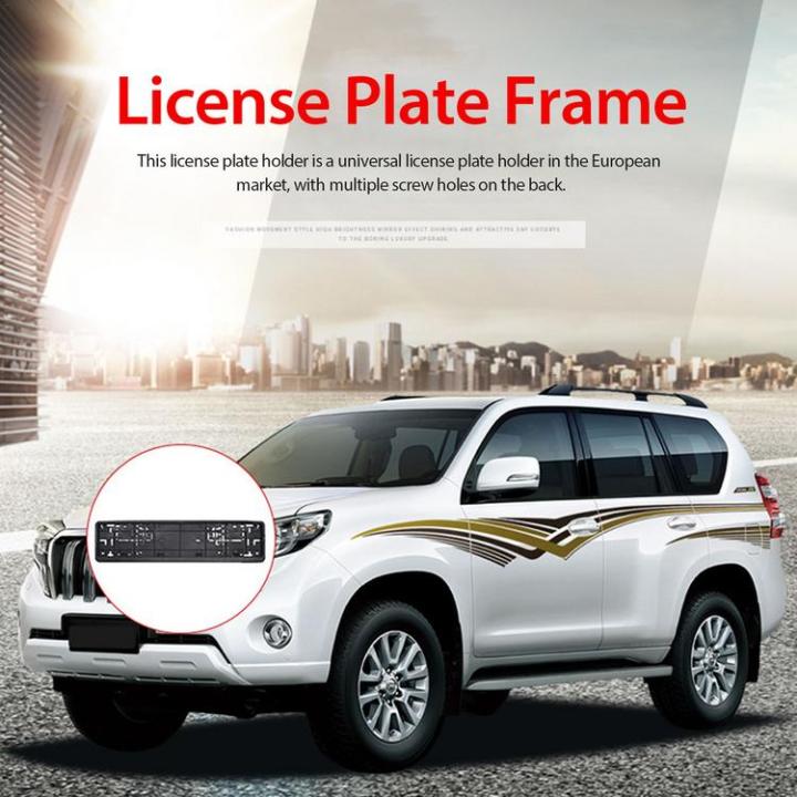 car-number-plate-holder-universal-car-black-license-plate-holders-license-plate-covers-frame-shield-suitable-for-standard-plates-high-grade