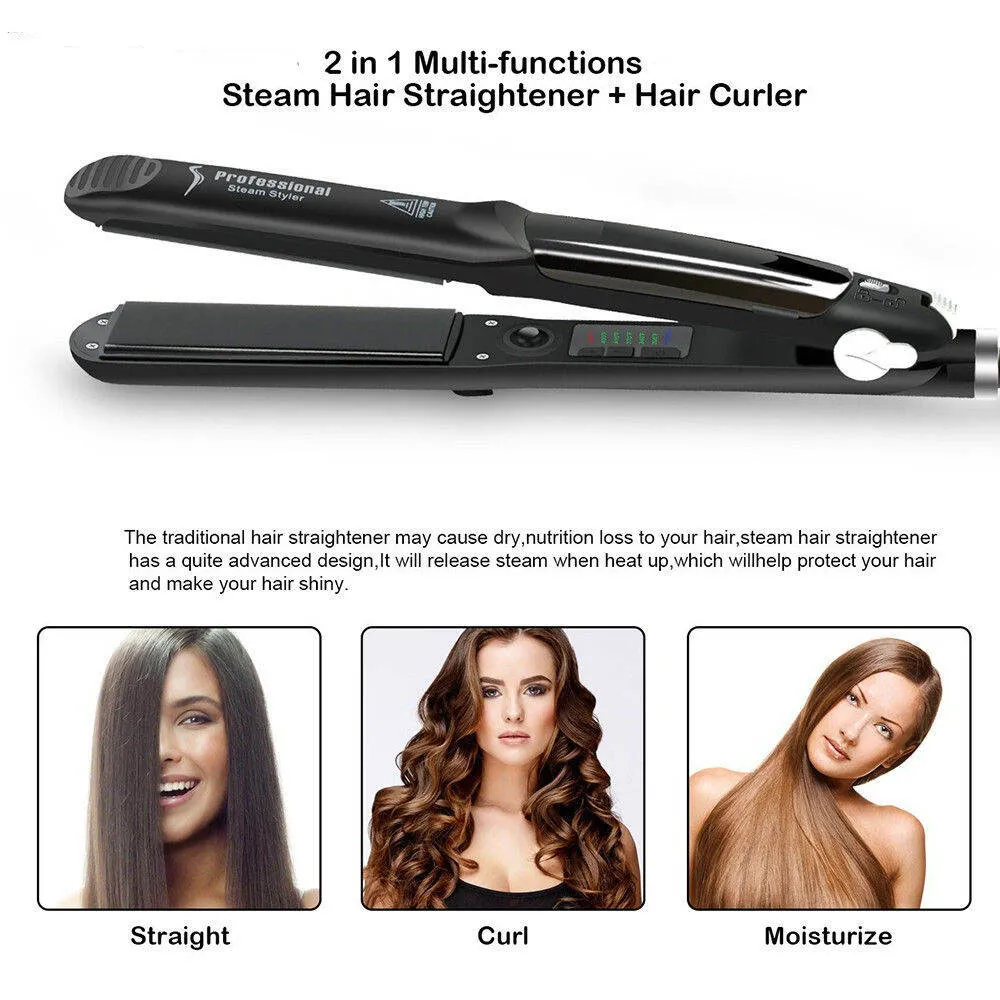 Mini Straightener and Curler Professional Ceramic Steam Hair Straightener Fast Heating Hair Flat Iron Vapor good for travel portable | Lazada PH Mini Straightener and Curler Professional Ceramic Steam Hair Straightener Fast Heating Hair Flat Iron Vapor good for travel portable | Lazada PH