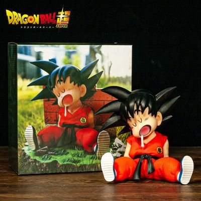 Anime Dragon Ball Figure Z Kakarotto Gk Pvc Action Figure Auto Accessories Sitting Posture Sleep Son Goku Model Toys Gifts