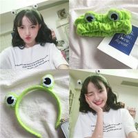 Ikat Rambut Katak Hijau Korea Ikat Kepala Wajah Cuci Rambut Wanita Pita Rambut Kartun Lucu Jepit Rambut Ikat Kepala Hadiah Aksesori Kawaii