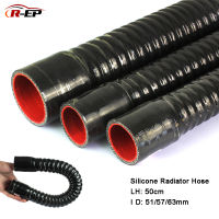 (LONG FA hardware)R EP ID 51 57 63มม. ท่อซิลิโคนยืดหยุ่น,สำหรับท่อหม้อน้ำรถยนต์สำหรับไอดีอากาศแรงดันสูงอุณหภูมิสูง Joiner ยาง