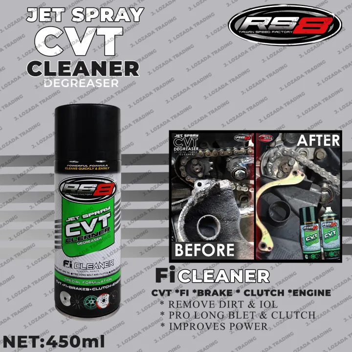 RS8 Jet Spray CVT Cleaner Degreaser Motor Parts Cleaner / Engine