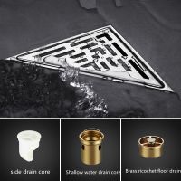 【cw】hotx Floor Drain Invisible Insert Drains Cover 304 Anti-odor Waste Grates Shower Accessories