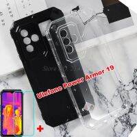 2in1 Protective Glass For Ulefone Power Armor 19T Silicone Caso Transparent Phone Cover For Ulefone Power Armor 19 Soft TPU Case