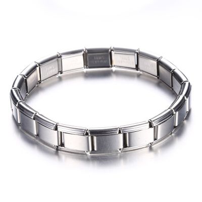 9 mm Wide Stainless Steel Bracelets Simple Trendy Style Daily Wear Silver-Color Charm Bracelet For Women On Party Unisex Style