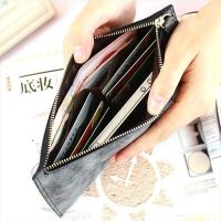 Clutch Handbag Lady Card Case Wallet Womens Long Leather