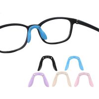 Multistyle U Silicone Conjoined Eyeglass Soft Nose Pads For Kid Children On Glasses Translucent Anti-Slip Nose Pad