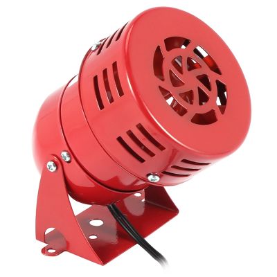 AC 220V Red Metal Motor Driven Air Raid Siren Horn Alarm