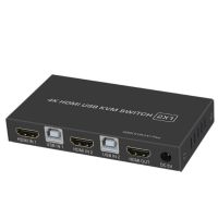 【▼Hot Sales▼】 getongwei 4 K สวิตช์ Kvm สำหรับ Hdmi 2in 1out Usb Hdmi1.4สวิตช์ Kvm Splitter สนับสนุน Remote Wake-Up สำหรับเมาส์และคีย์บอร์ดเครื่องพิมพ์ Monitor