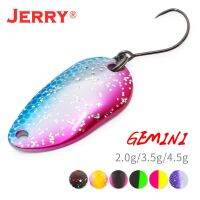 Jerry Gemini Pesca 2G 3.5G 4.5G เหยื่อตกปลาขนาดเล็กหลากสีเหยื่อล่อปลาเทราท์ช้อนตกปลา