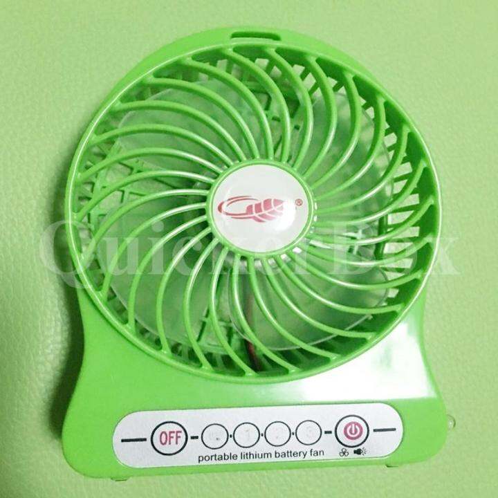 พัดลมพกพาขนาดเล็ก-ชาร์จสายusb-ใส่ถ่าน-ลมแรง-mini-fan