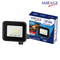 สินค้าใหม่ Mirage สินค้าแท้ 100% เกรดวัสดุพรีเมี่ยม เป็นกระจกอย่างหนาและตัวเป็นเหล็ก โคมฟลัดไลท์แอลอีดี รุ่น Eco  10W 30W 50W 150W 200W  ประกัน1 ปี