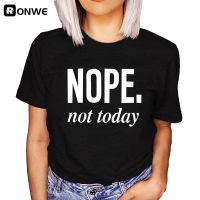 Nope Not Today 90S Black Graphic Tshirt 90S Black Clothes Graphic Teedrop Ship Gildan