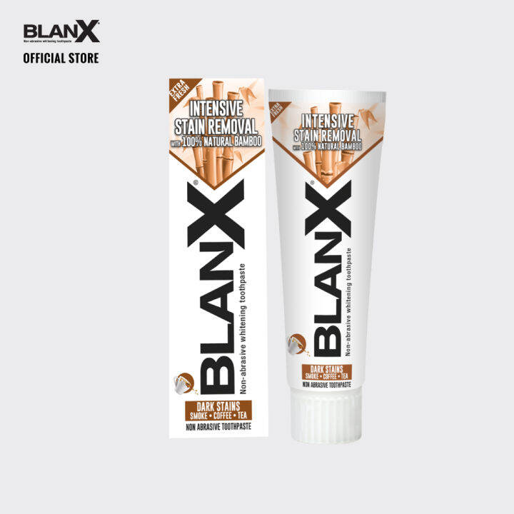 BlanX Intensive Stain Removal with Natural Bamboo Toothpaste 75ml Lazada