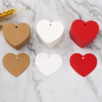 Heart Tags Heart Shaped Paper Tags Heart Gift Tags Valentine Tags Paper  Hearts Heart Shaped Labels Heart Wedding Favor Tags 