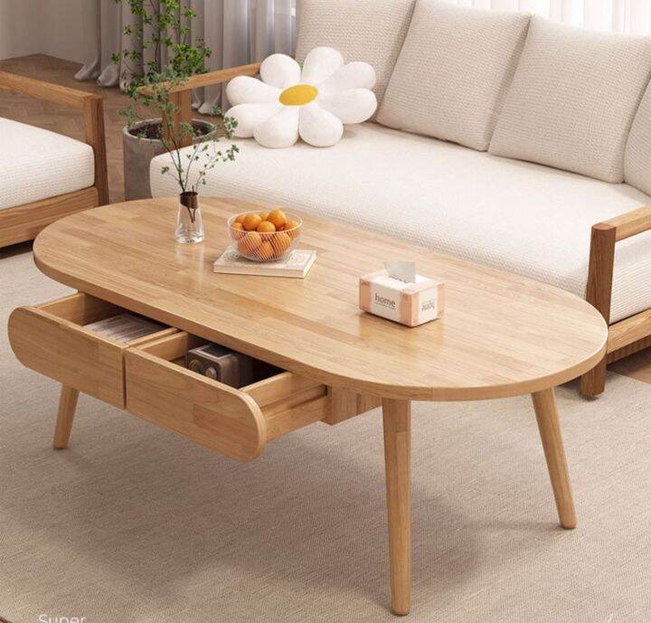 『New』Solid wood coffee table for living room, small apartment, modern