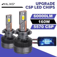 60000LM H7 LED Canbus Car Headlight Super HB4 H11 H4 H1 9012 HB3 9005 9006 H8 Lights Plug-N-Play HLXG Bulbs 160W 6000K Auto Lamp Bulbs  LEDs  HIDs