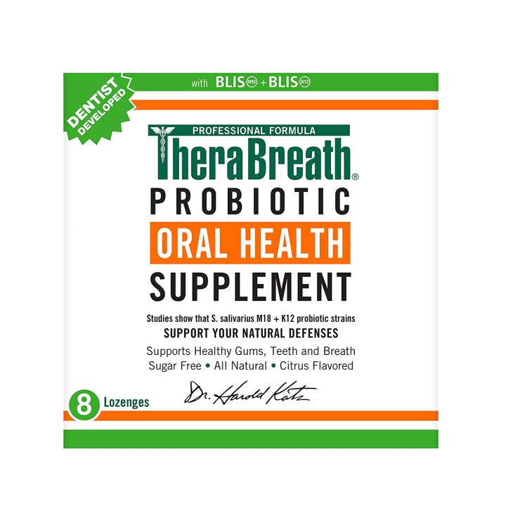 TheraBreath Probiotic Oral Health Supplement with BLIS M18 & K12 ...