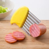 Potato Onion Wave Slicers Wrinkled French Fries Salad Corrugated Cutting Chopped Potato Slices Knife Kitchen Product Gadgets