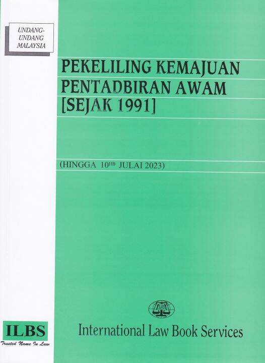 Pekeliling Kemajuan Pentadbiran Awam [Sejak 1991] [Hingga 10hb Julai ...