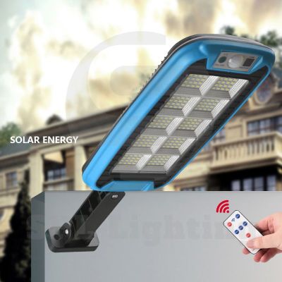 ไฟถนนรีโมทคอนโทรล แบตเตอรี่ 6000 mAh (3โหมด 200W) Solar lights ไฟสปอตไลท์ กันน้ำ ไฟ Solar Cell ใช้พลังงานแสงอาทิตย์ โซลาเซลล์ Outdoor Waterproof Remote ControlLight