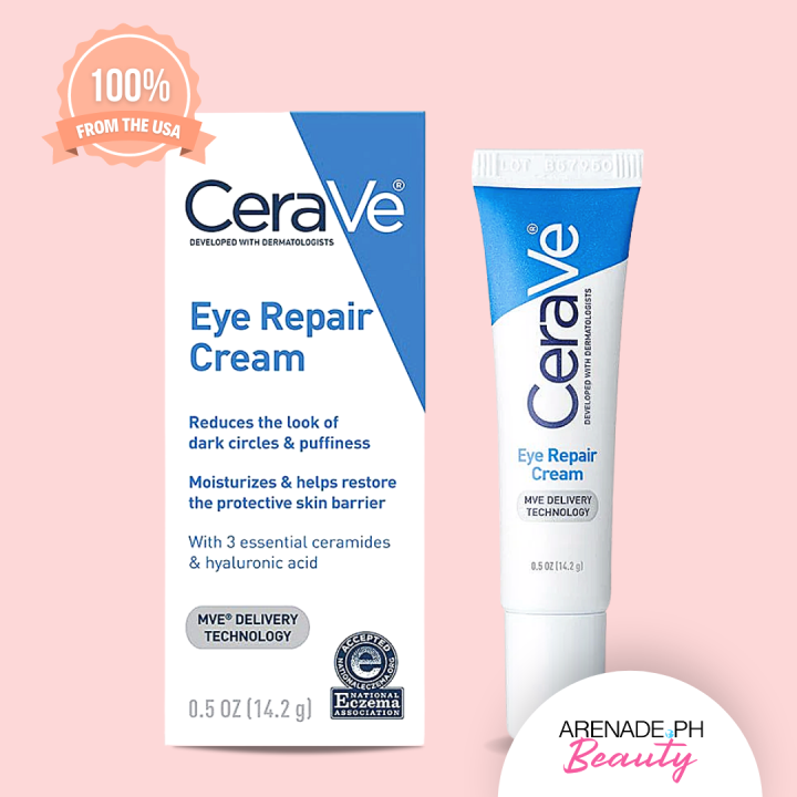 Cerave Eye Repair Cream 05 Oz Eye Cream For Dark Circles And Puffiness Packaging May Vary 2953