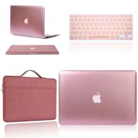 สำหรับ Apple MacBook Air Pro Retina 11 12 13 15 นิ้วเคสแล็ปท็อป + แป้นพิมพ์ + กระเป๋าแล็ปท็อปที่มีสีทึบ, รูปแบบ Series