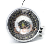 12V White LED Motorcycle Spot Light Fog Light Head Lamp With Angel Eye For Harley Honda Kawasaki