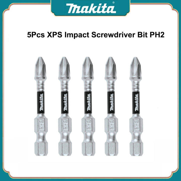Makita 5PCS XPS Impact Phillips Screwdriver Bit Set 50mm PH2 Drill Bit
