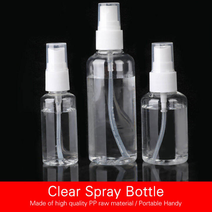 30ml/50ml/100ml Clear Plastic Spray Bottle Refillable Leak-proof Sub