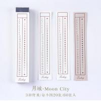 60 Pcs Moon City Memo Pad Diary Writing Stationery Paper Journal Planner Scrapbooking Vintage Decorative Diy Material Paper