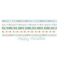 [คุณภาพดี] [Happy Paradise]กระดาษวาชิเทป DIY น่ารักมากๆ