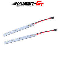 2pcs Xenon White Ice Blue Red LED Strips Eyelid Eyebrow Mod Headlight Retrofit For 2008-2010 BMW E60 LCI (facelift) 5 Series