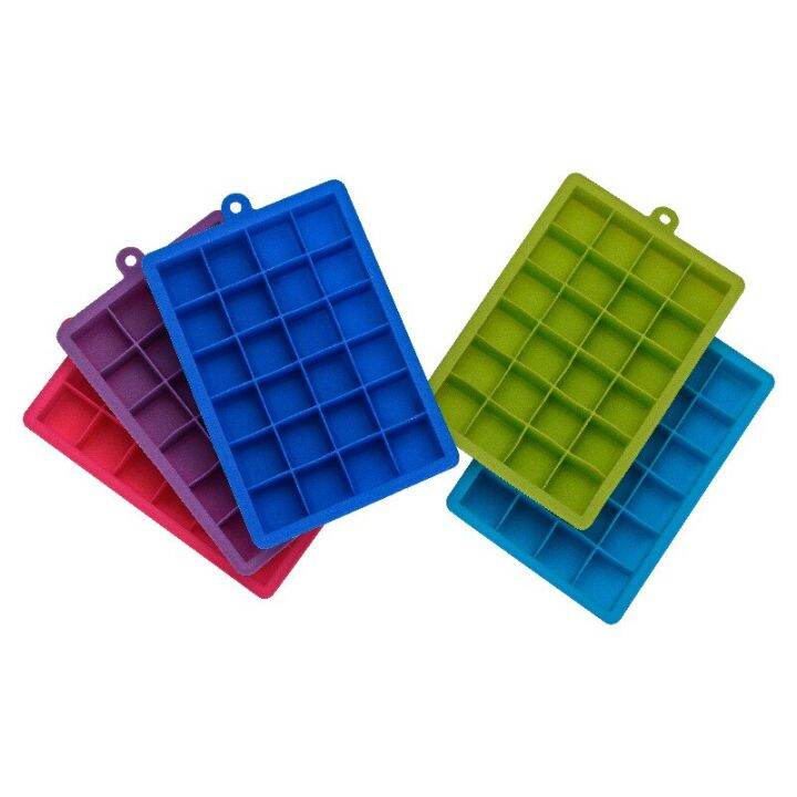 food-grade-24-hole-silicone-ice-tray-with-lid-square-ice-making-box-supplementary-food-puree-cheese-jelly-mold-ice-cube-mold-ice-maker-ice-cream-mould